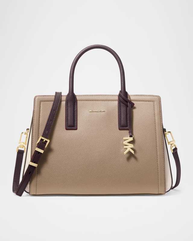 Laila Medium Leather Satchel Bag